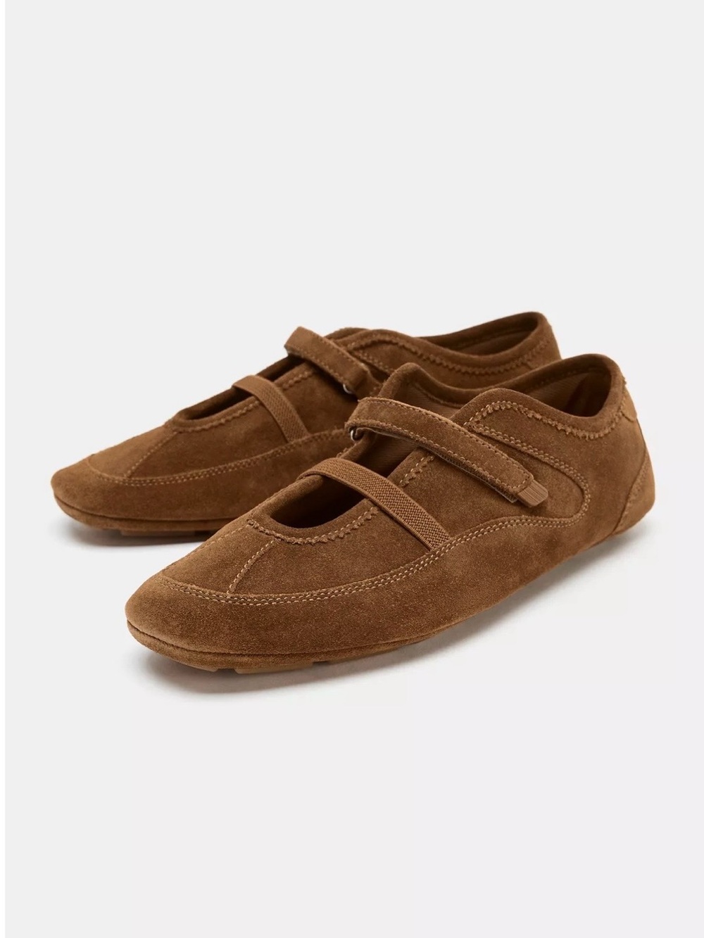ZARA SPLIT LEATHER ATHLETIC
BALLET FLATS